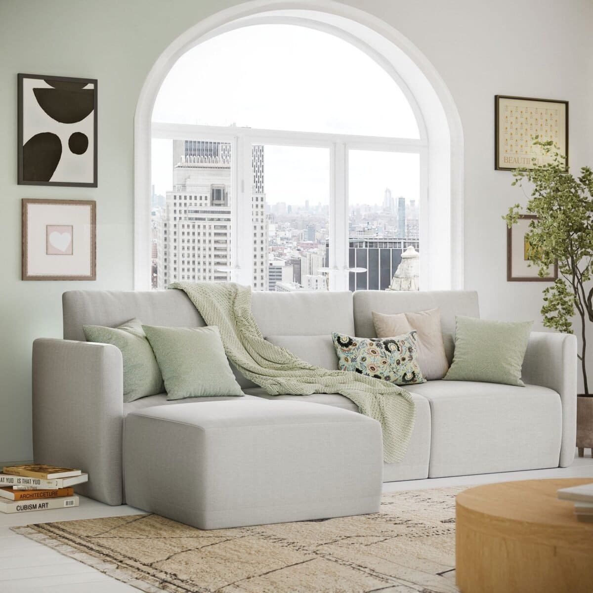 Drew Modular Sectional Sofa with Ottoman elegant and versatile furniture set comfort and style