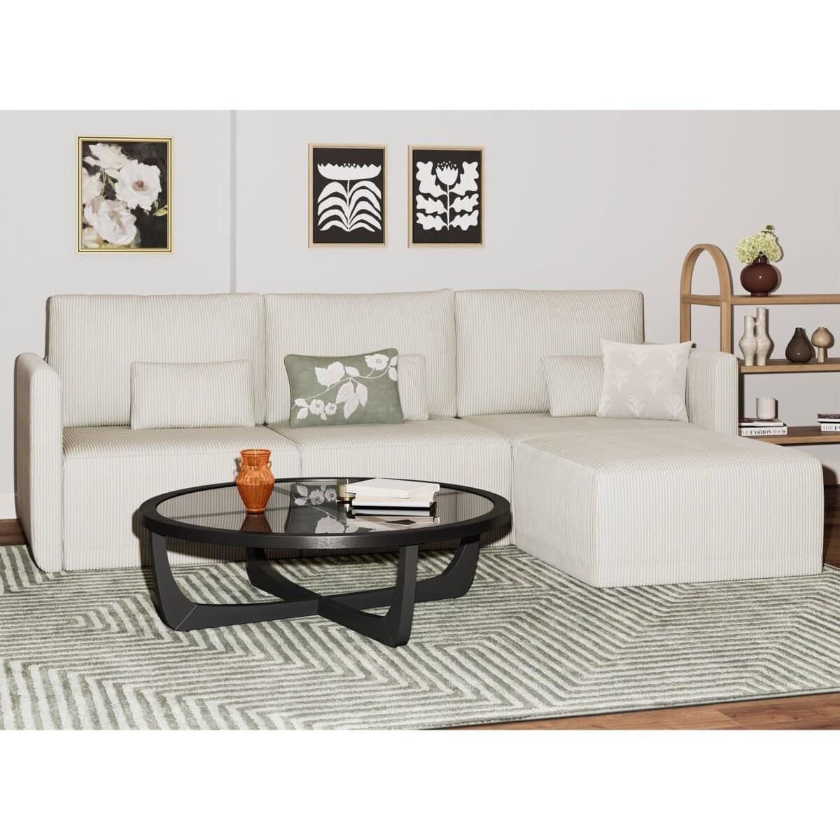 Drew Modular Sectional Sofa with Ottoman elegant and versatile furniture set comfort and style