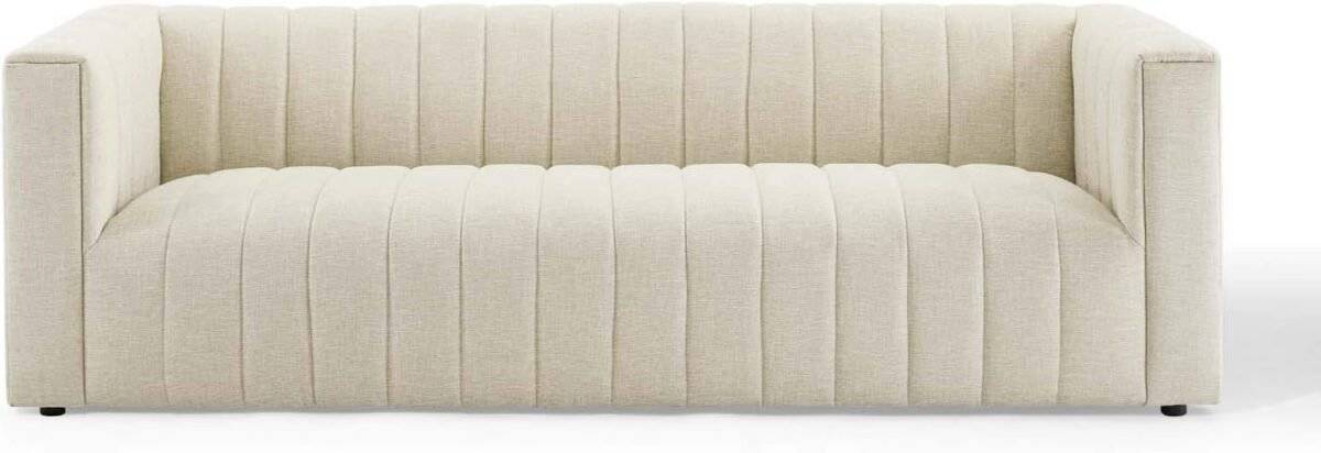 Mid-Century Modern Sofas Tufted Upholstered Sofa – Elegant Vintage Style with Plush Comfort and Sturdy Design
