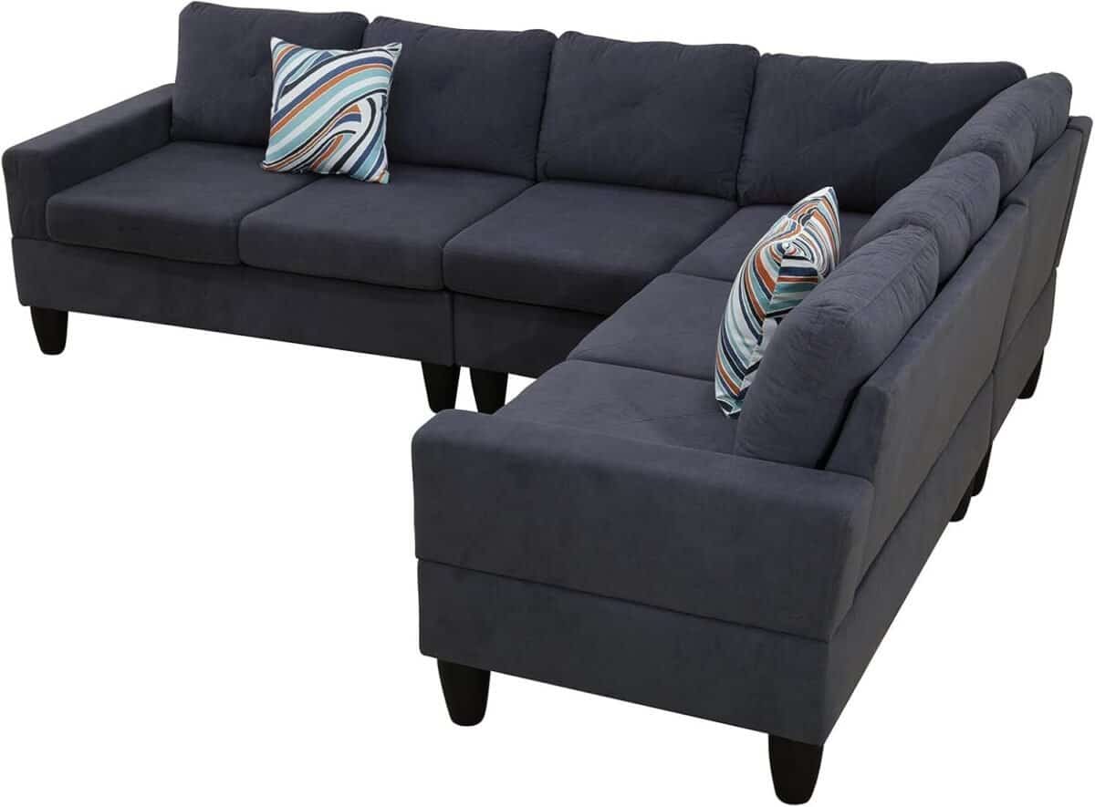Calico 4-Piece Couch Living Room Couch Set with Sofa and Loveseat,Modular L /  U Shaped Sectional Couches
