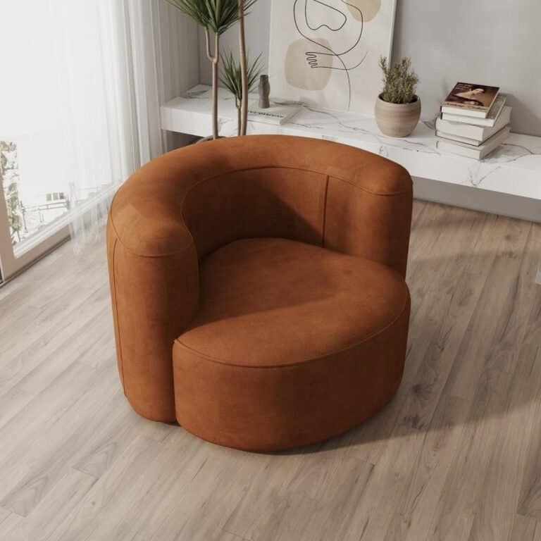 Modern Tight Curved Back Velvet Sofa, Minimalist Style Comfy Couch for Living Room