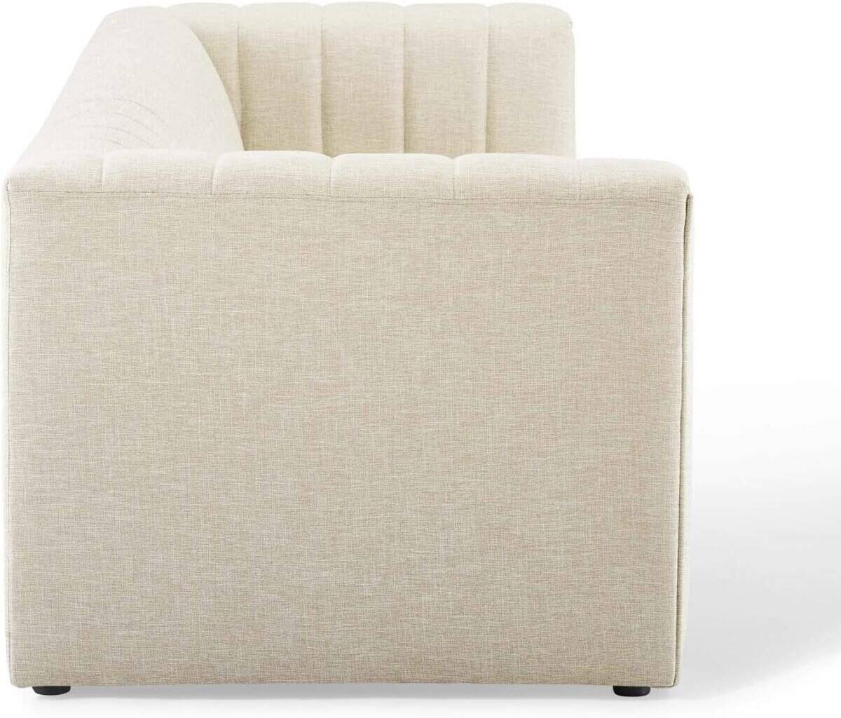 Mid-Century Modern Sofas Tufted Upholstered Sofa – Elegant Vintage Style with Plush Comfort and Sturdy Design