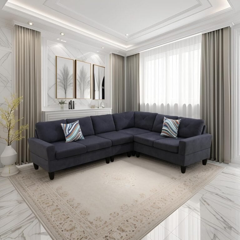 Calico 4-Piece Couch Living Room Couch Set with Sofa and Loveseat,Modular L / U Shaped Sectional Couches