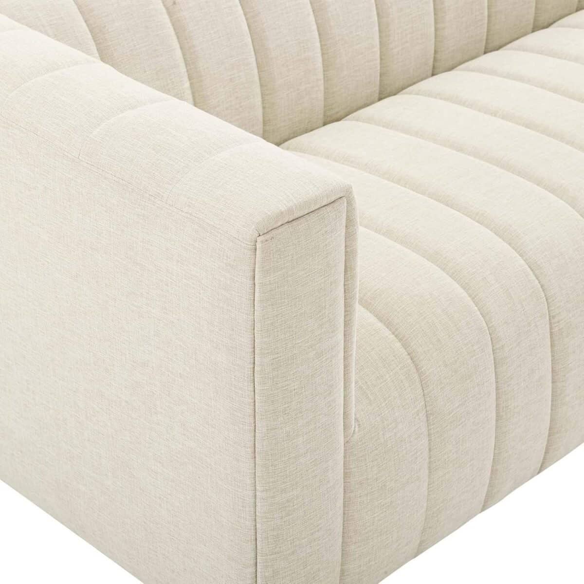 Mid-Century Modern Sofas Tufted Upholstered Sofa – Elegant Vintage Style with Plush Comfort and Sturdy Design