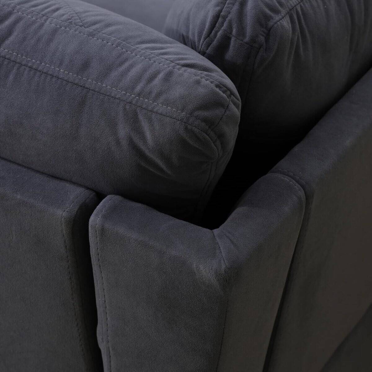 Calico 4-Piece Couch Living Room Couch Set with Sofa and Loveseat,Modular L /  U Shaped Sectional Couches