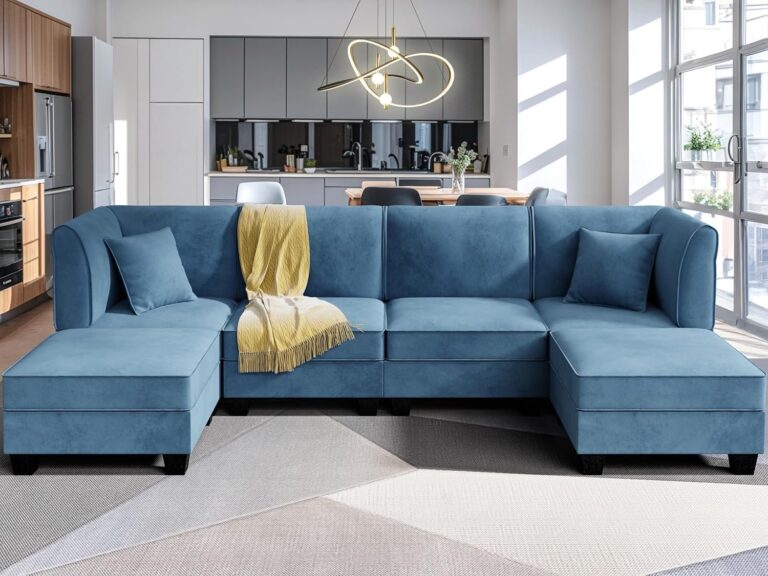Modular Sectional Sofa U Shaped Sectional Couch with Reversible Chaise Convertible Couches for Living Room