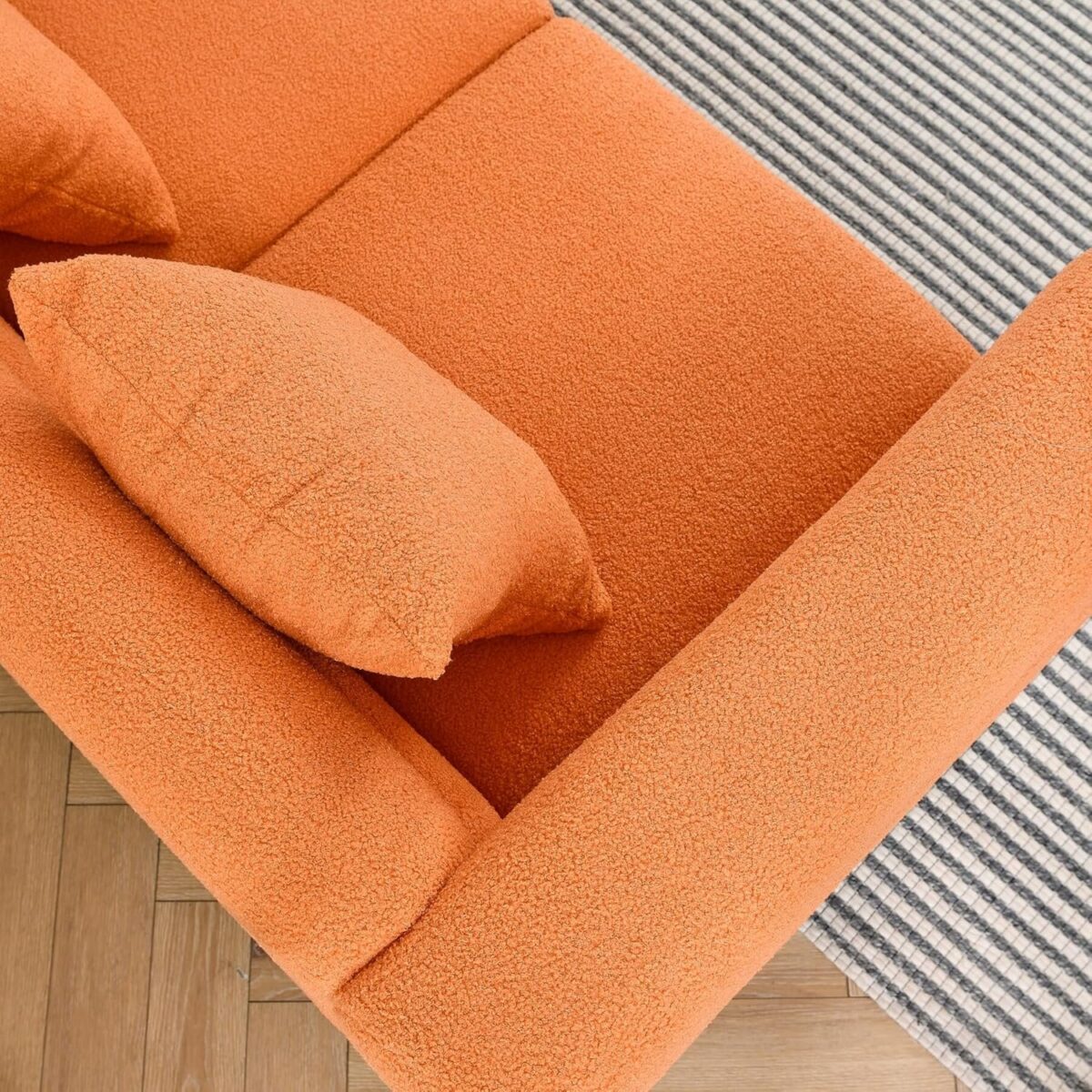 V Shape Corner Sofa, 81.5" Oversized Modular Sectional Sofa with 3 Cushions, 5 Seat Couch for Living Room