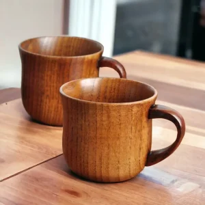 handcrafted natural wood mug handle